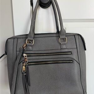 Madison West Charcoal Shoulder Bag
